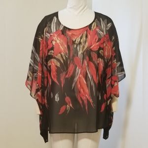 Susan Graver woven scarf top